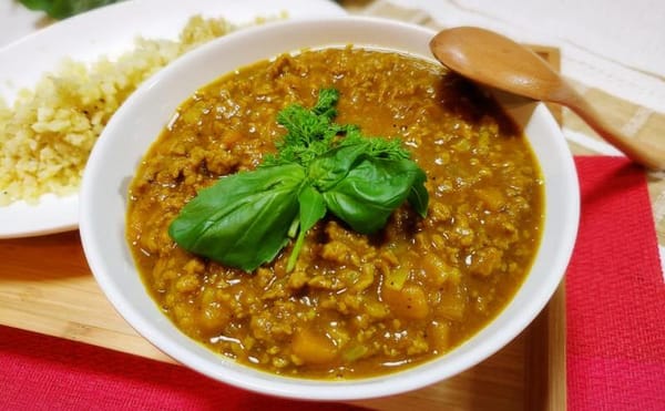 ラム肉のドライカレー