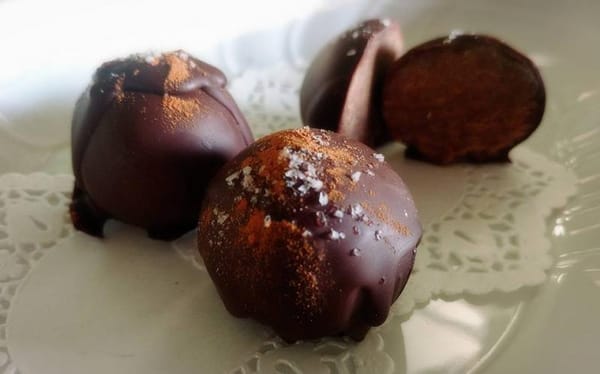 スイートポテトのチョコレートトリュフ